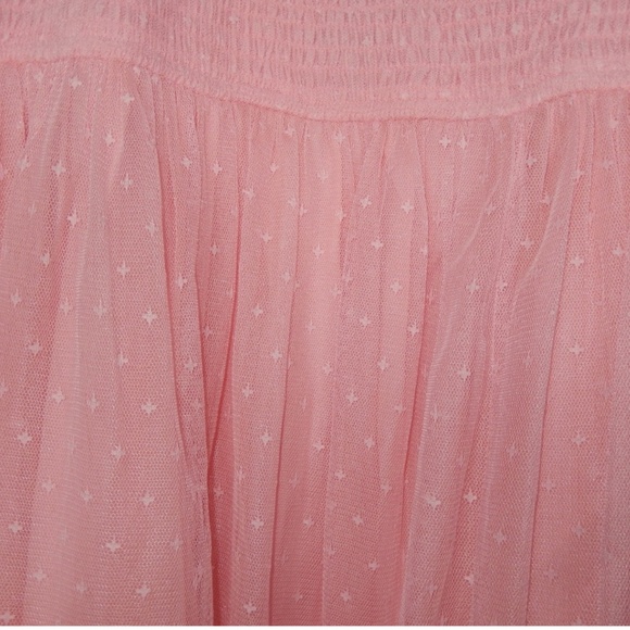 Jessakae Pink Smocked Elastic Tulle Party Dress Nwt 4X - Picture 5 of 6